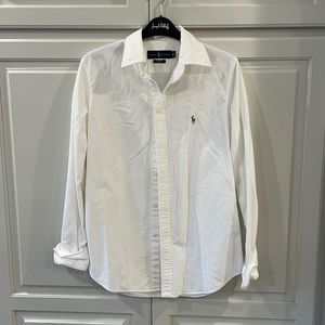EUC Ralph Lauren Women’s Custom Fit White Oxford Shirt